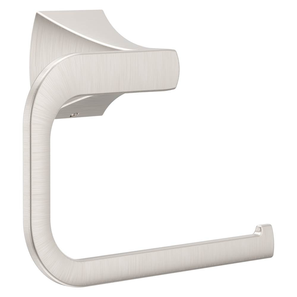 Pfister - Soft Square Towel Ring in Spot Defense Brushed Nickel - Spot Defense Brushed Nickel