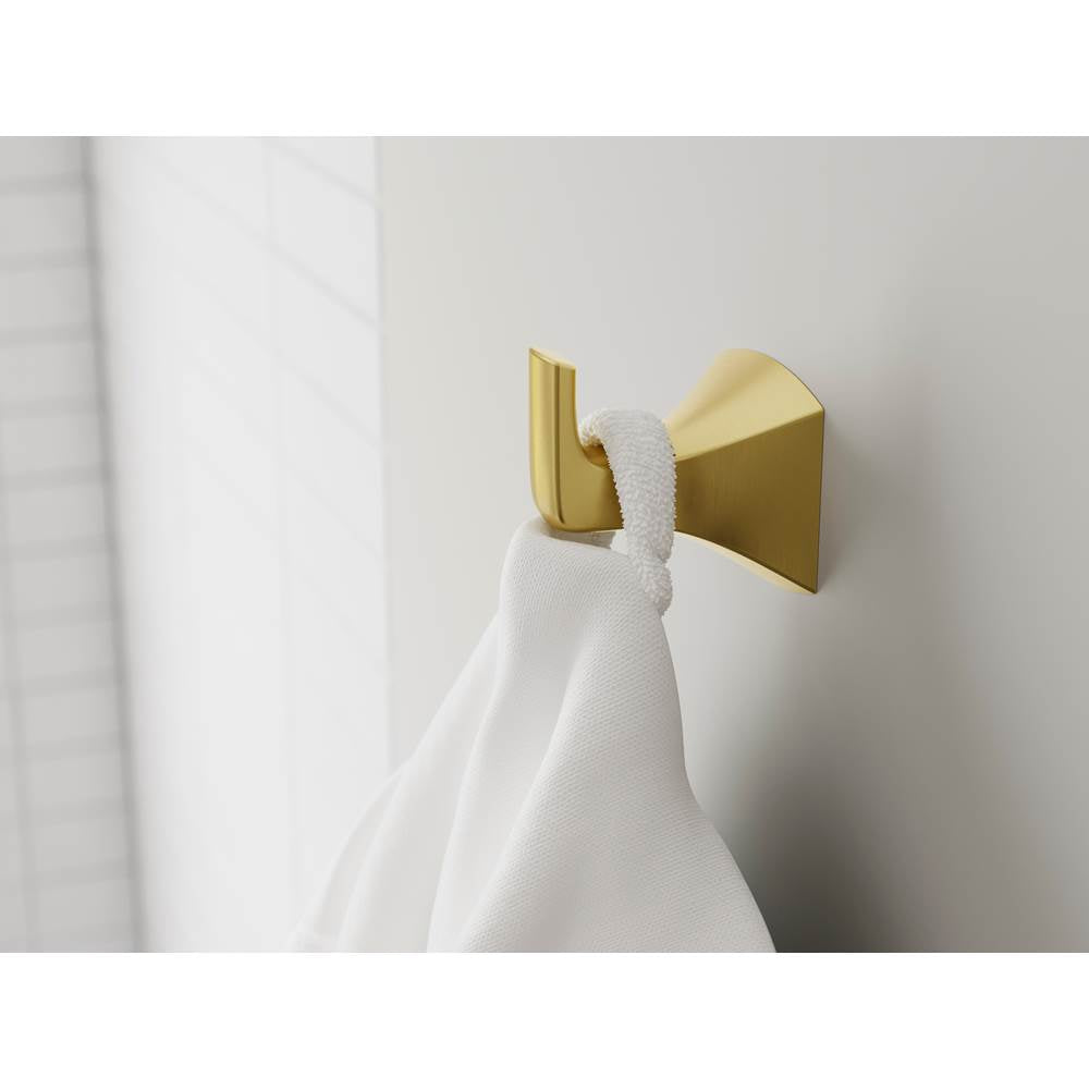 Soft Square Robe Hook In Matte Black