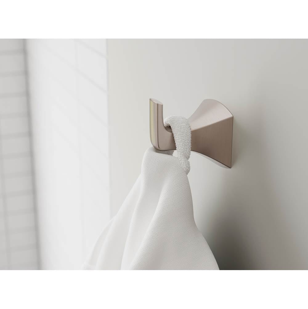 Soft Square Robe Hook In Matte Black