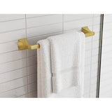 Soft Square 18 in. Towel Bar in Matte Black