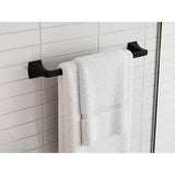 Soft Square 18 in. Towel Bar in Matte Black
