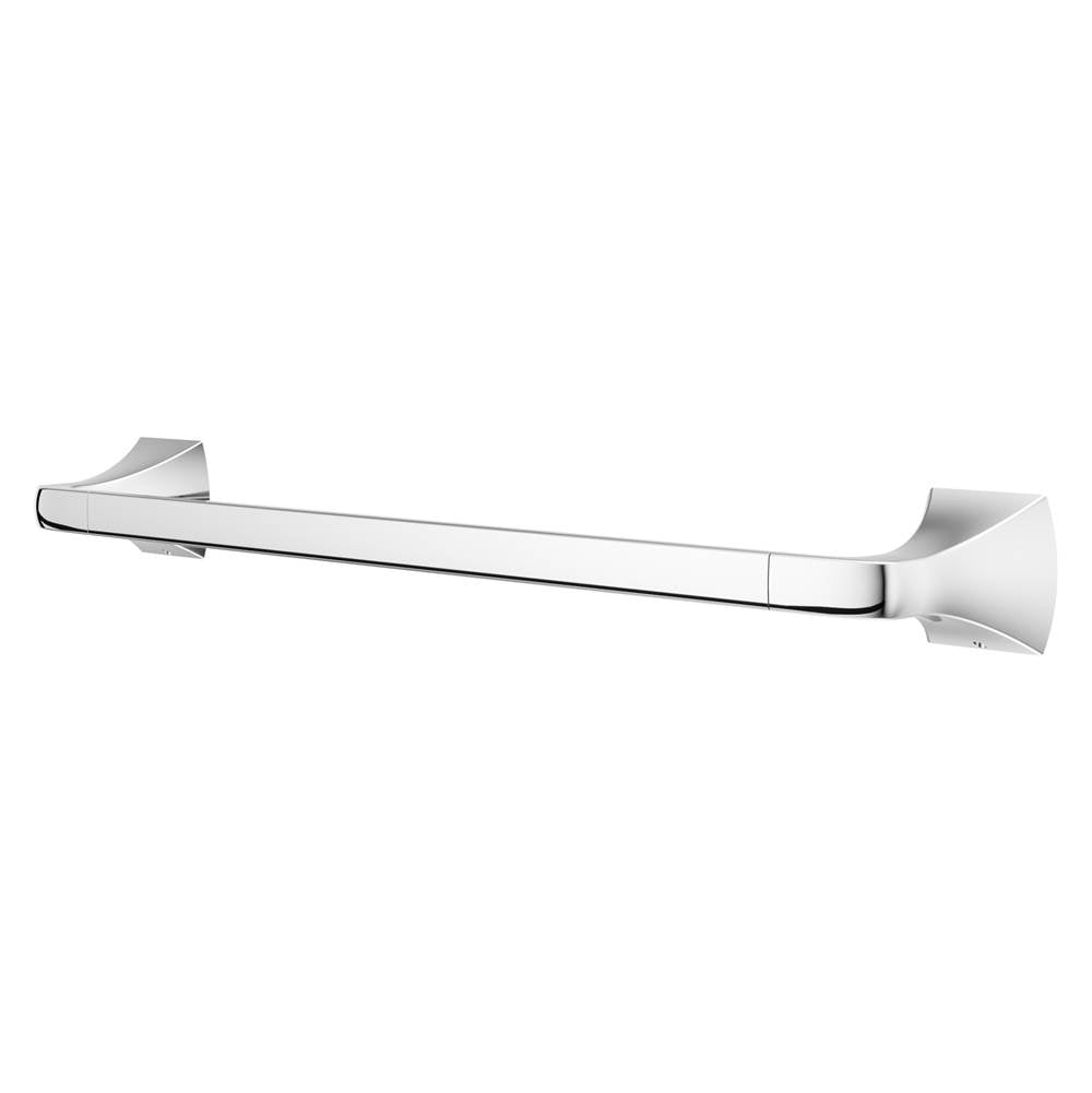 Soft Square 18 in. Towel Bar in Matte Black