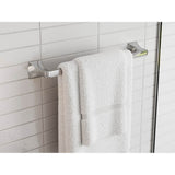 Soft Square 18 in. Towel Bar in Matte Black