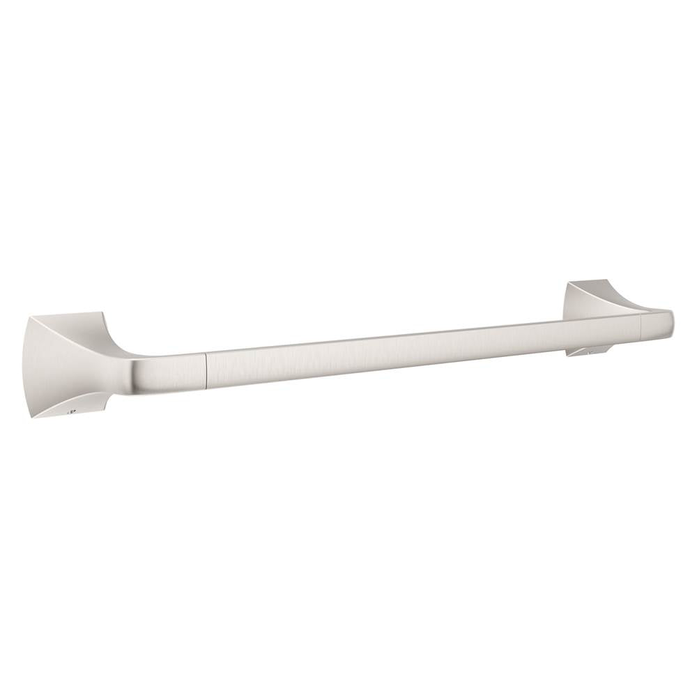 Pfister - Soft Square 18 in. Towel Bar in Spot Defense Brushed Nickel - Spot Defense Brushed Nickel