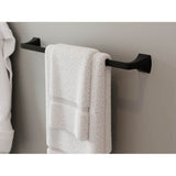 Soft Square 24  in. Towel Bar in Matte Black