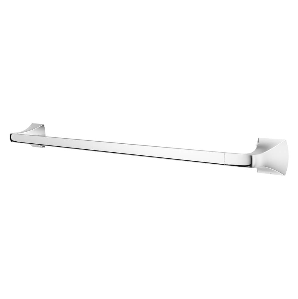 Soft Square 24  in. Towel Bar in Matte Black