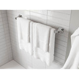 Soft Square 24  in. Towel Bar in Matte Black