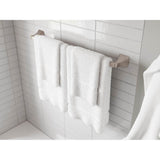 Soft Square 24  in. Towel Bar in Matte Black