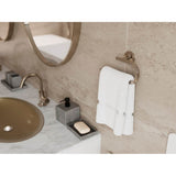 Tenet Towel Ring in Matte Black