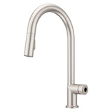 Tenet 1-Handle Pull-Down Kitchen Faucet in Brushed Gold