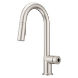 Tenet 1-Handle Pull-Down Bar/Prep Faucet in Brushed Gold