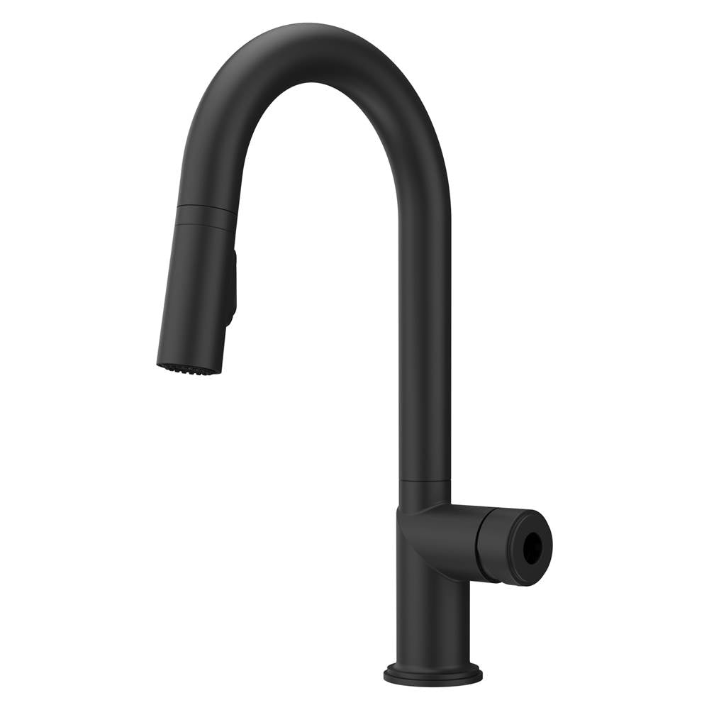 Tenet 1-Handle Pull-Down Bar/Prep Faucet in Brushed Gold