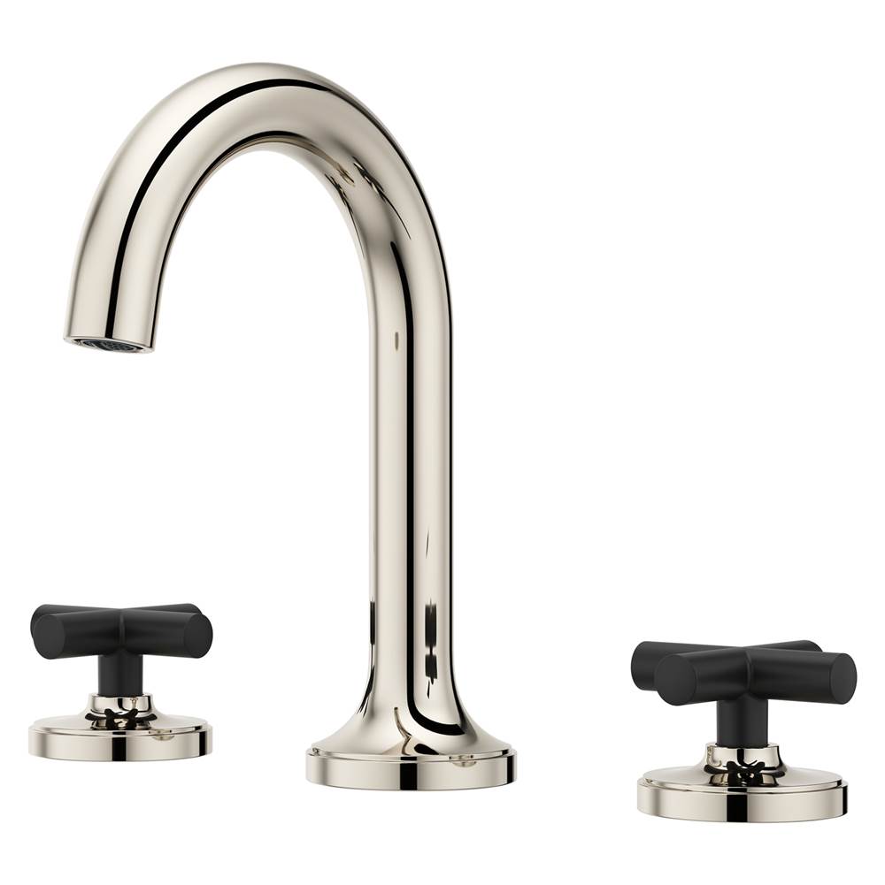 Tenet 2-Handle 8'' Widespread Bathroom Faucet in Matte Black