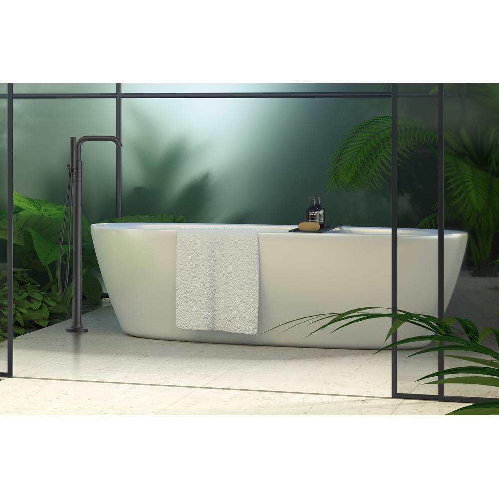 Tenet Tub Filler with Handshower in Matte Black