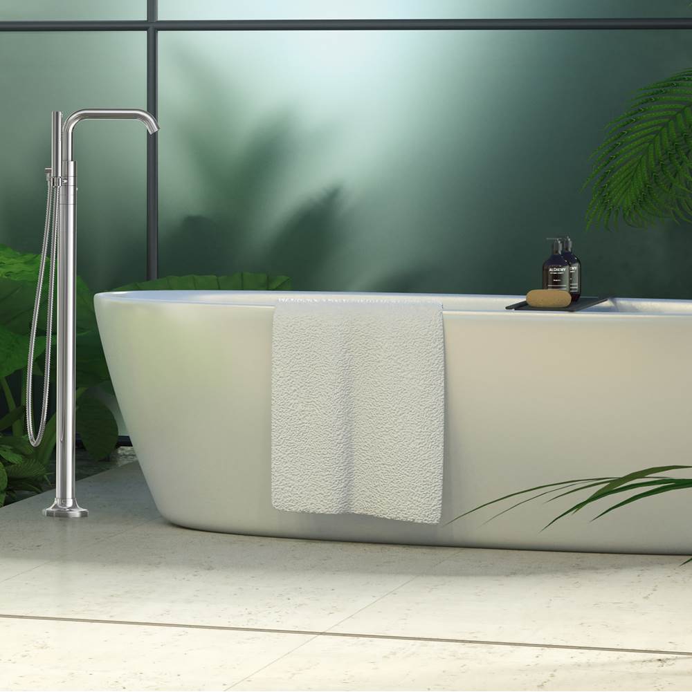 Tenet Tub Filler with Handshower in Matte Black