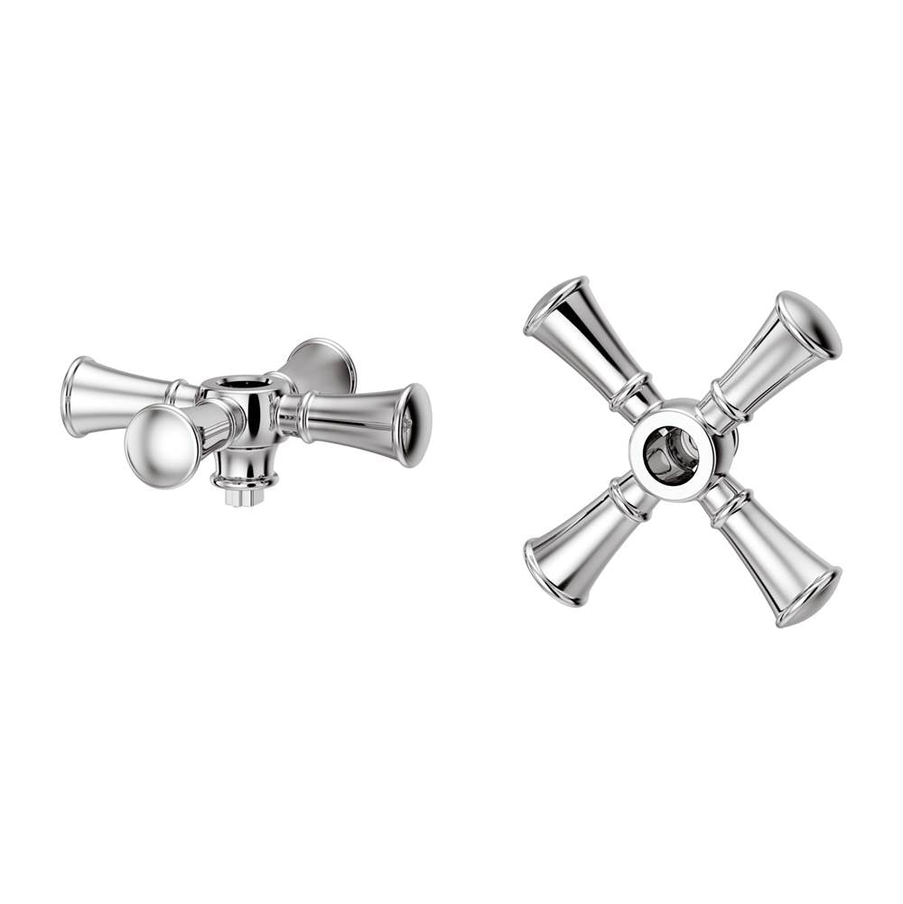 Pfister - Tisbury 2-Handle Cross Handle Kit in Polished Chrome - Polished Chrome