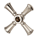 Pfister - Tisbury Single Cross Handle for Slide Bar Kit in Polished Nickel - Polished Nickel