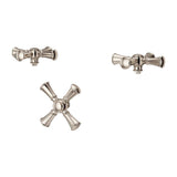 Pfister - Tisbury 3-Handle Tub Filler Cross Handle Kit in Polished Nickel - Polished Nickel