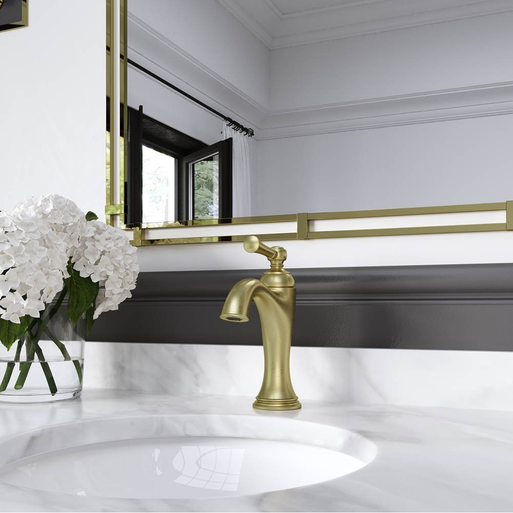 Tisbury Single Handle Lavatory Faucet in Brushed Gold