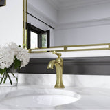 Tisbury Single Handle Lavatory Faucet in Brushed Gold