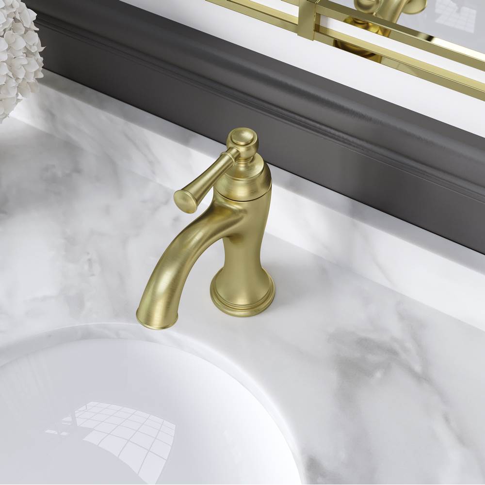 Tisbury Single Handle Lavatory Faucet in Brushed Gold