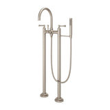 Pfister - Tisbury Traditional 2-Handle Tub Filler with Hand Shower in Brushed Nickel - Brushed Nickel