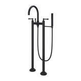 Pfister - Tisbury Traditional 2-Handle Tub Filler with Hand Shower in Tuscan Bronze - Tuscan Bronze