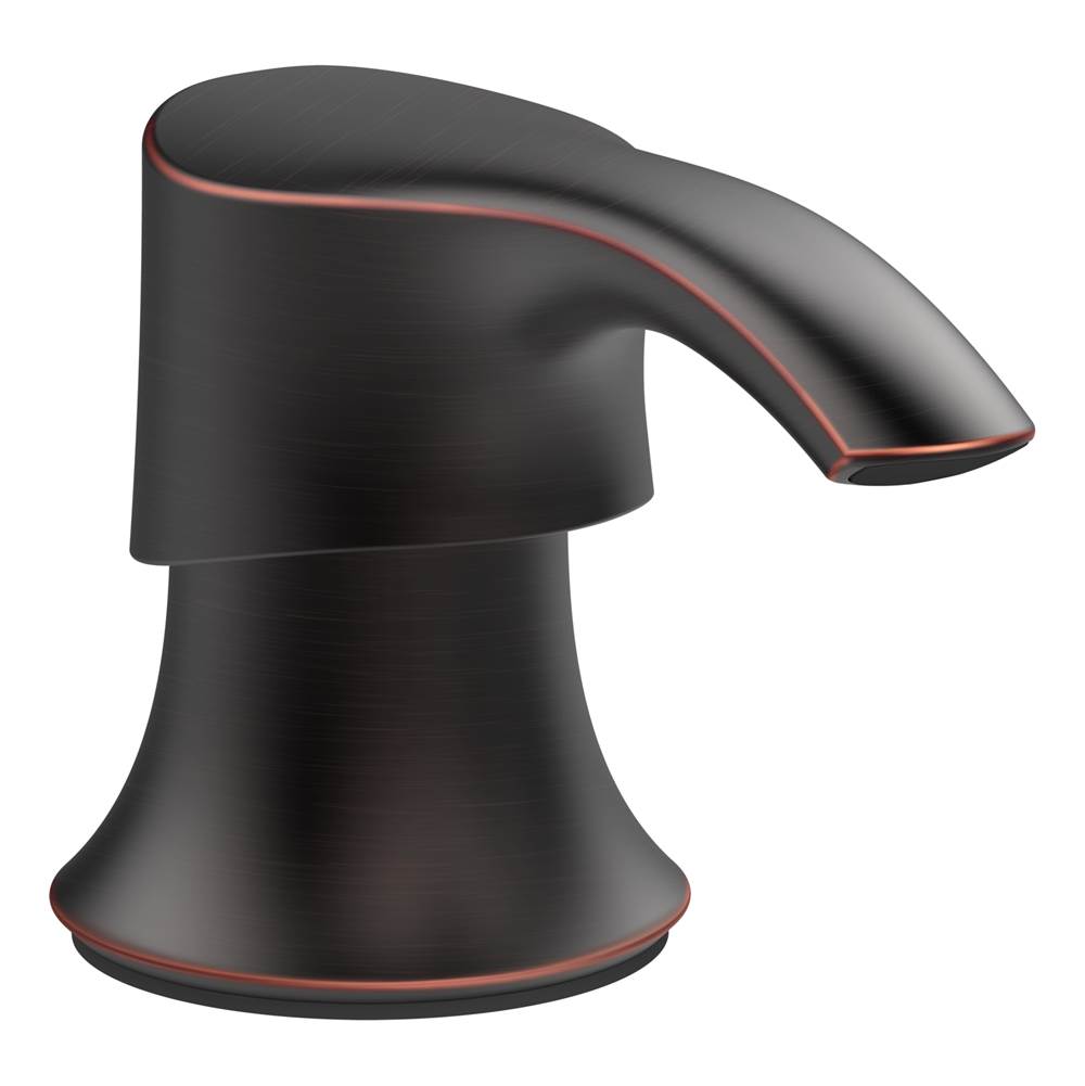 Pfister - Pfister Transitional Round Soap Dispenser with SoloTiltE in Tuscan Bronze - Tuscan Bronze