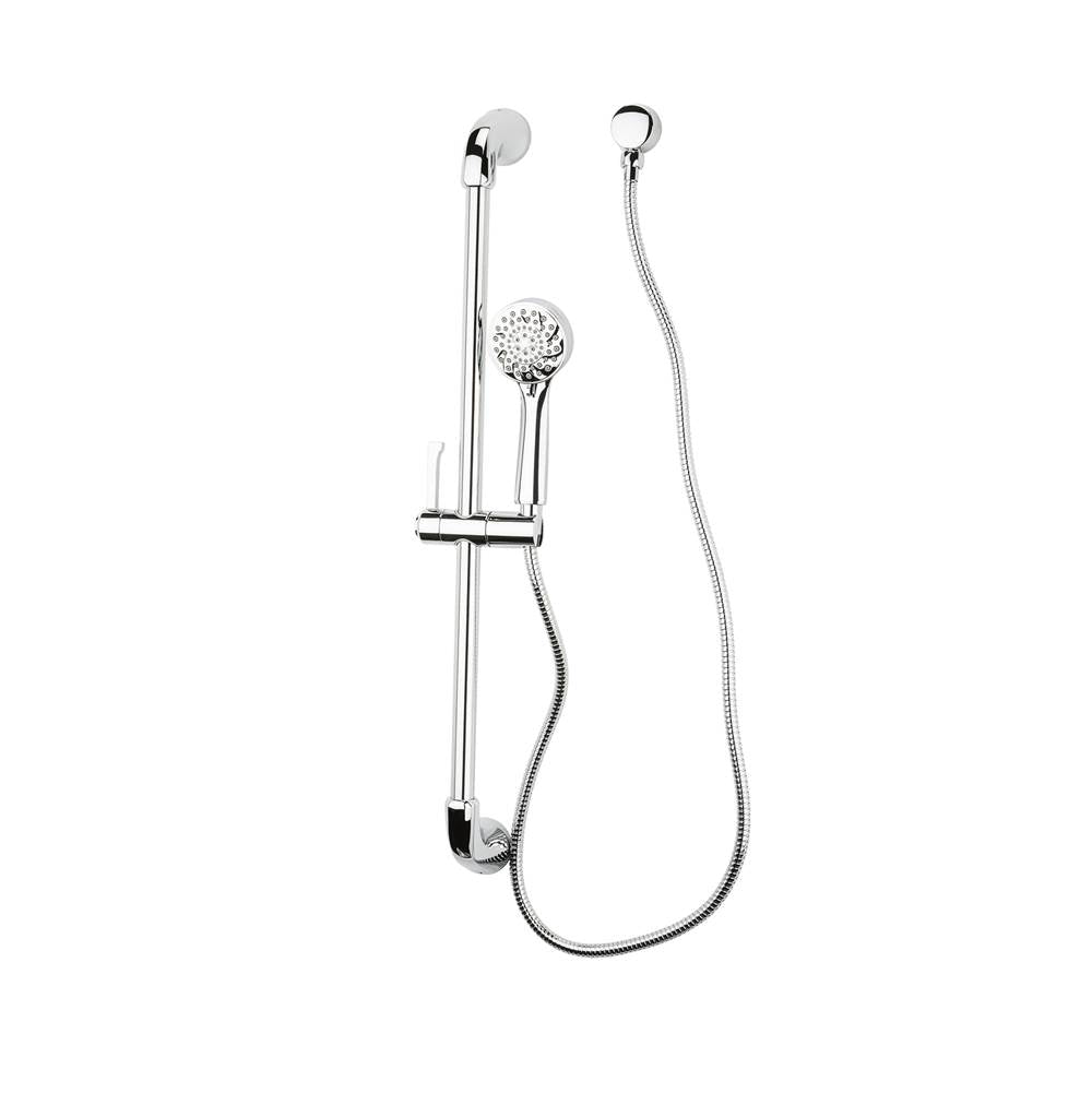 Pfister - Arterra Single Function Slide Bar and Handheld Shower in Polished Chrome - Polished Chrome