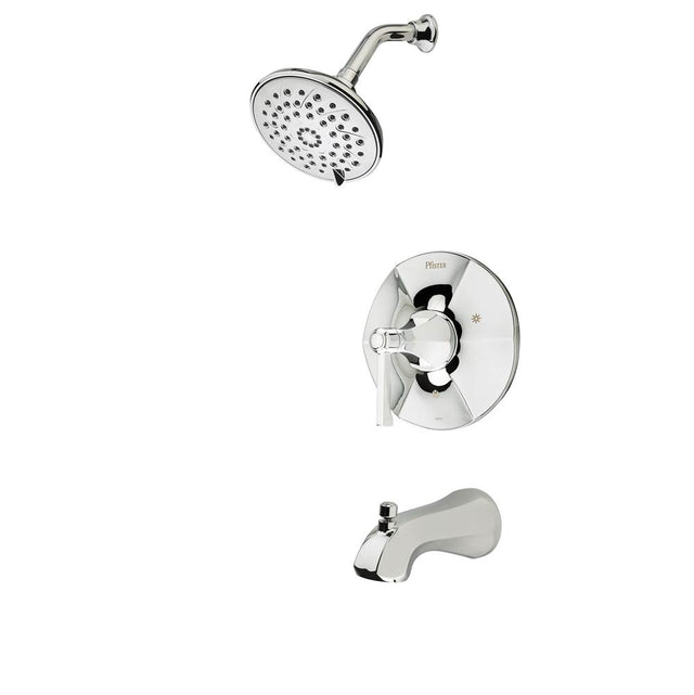 Pfister - Arterra 1-Handle Tub & Shower Trim in Polished Chrome - Polished Chrome