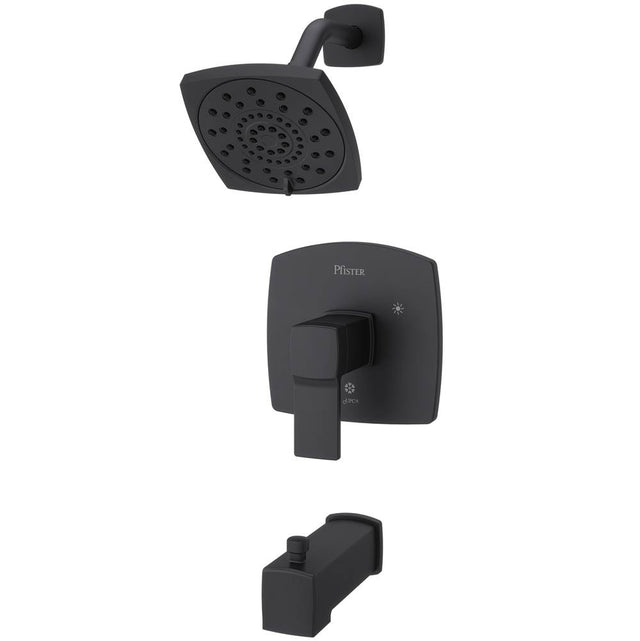 Pfister - Deckard 1-Handle Tub & Shower Trim in Matte Black - Matte Black