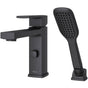 Pfister - Deckard Single Handle Complete Roman Tub Trim with Handheld Shower in Matte Black - Matte Black