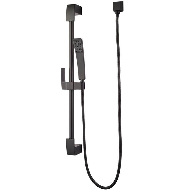 Pfister - Kenzo Adjustable Slidebar Handheld Shower Kit in Matte Black - Matte Black