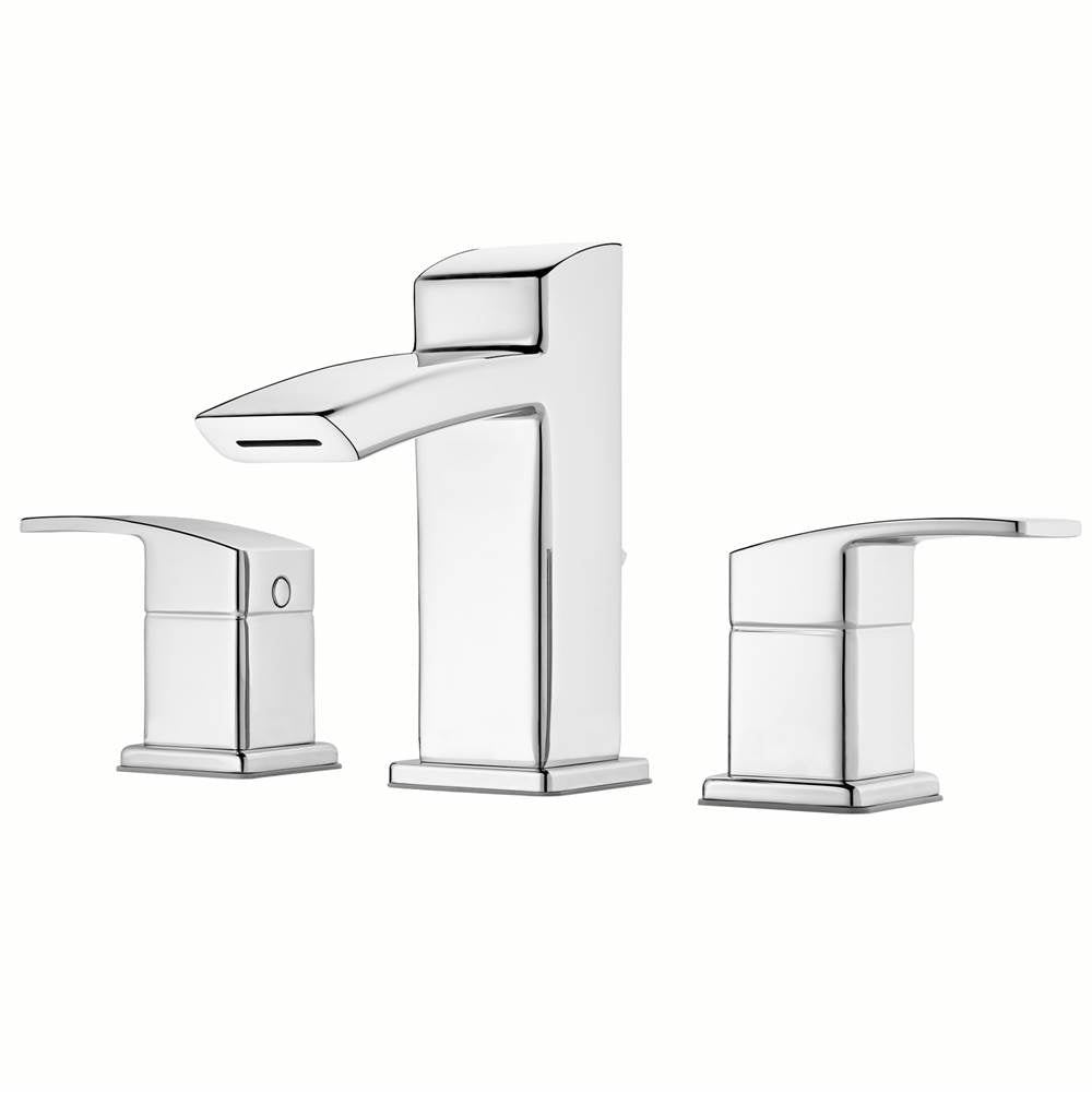 Pfister - Kenzo 2-Handle 8'' Widespread Bathroom Faucet in Polished Chrome - Polished Chrome