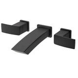 Pfister - Kenzo 2-Handle 8'' Wallmount Bathroom Faucet in Matte Black - Matte Black