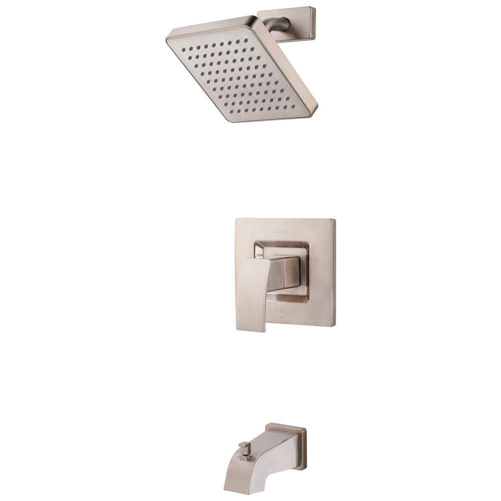 Pfister - Kenzo 1-Handle Tub & Shower Trim Kit in Brushed Nickel - Brushed Nickel