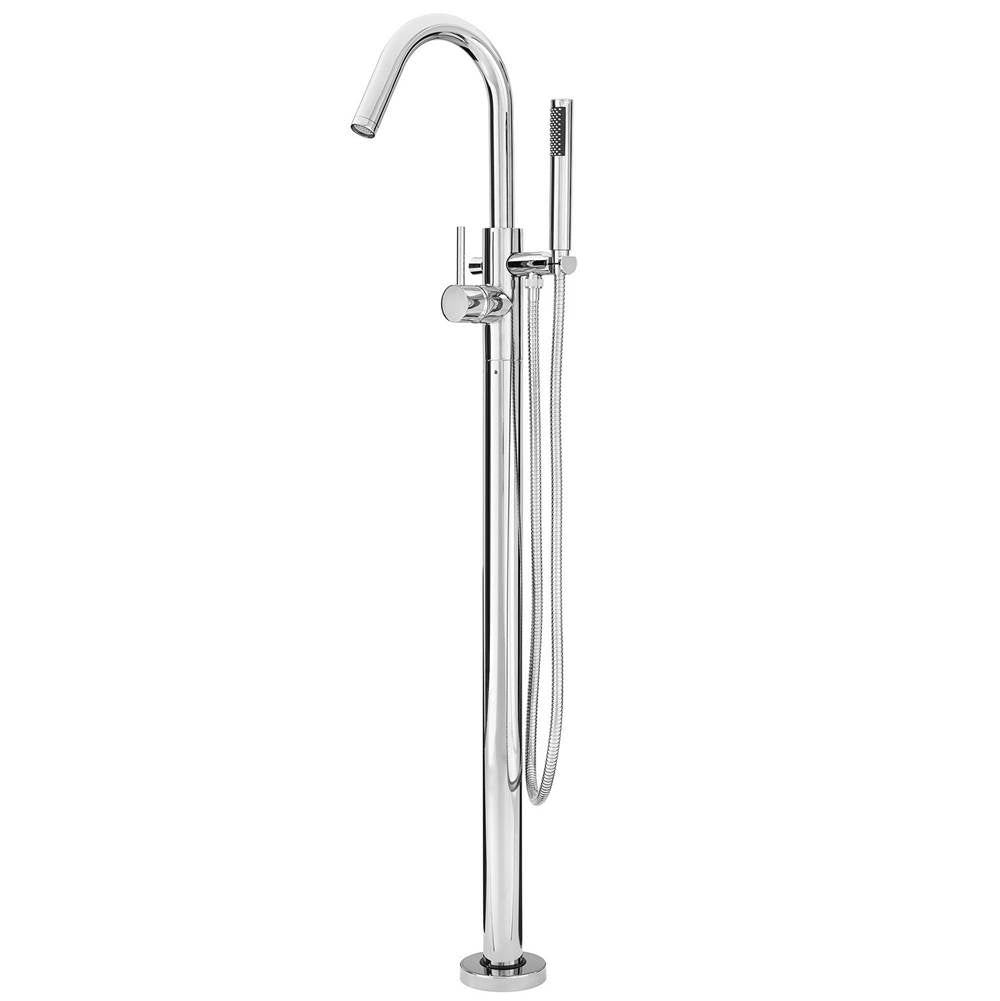 Pfister - Modern Free Standing Tub Filler in Polished Chrome - Polished Chrome