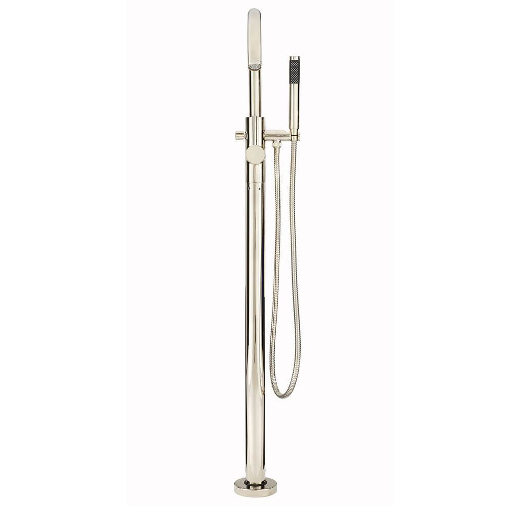 Modern Free Standing Tub Filler in Matte Black