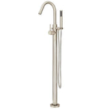 Pfister - Modern Freestanding Roman Tub Trim Kit w/Handshower in Brushed Nickel - Brushed Nickel