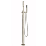 Modern Free Standing Tub Filler in Matte Black