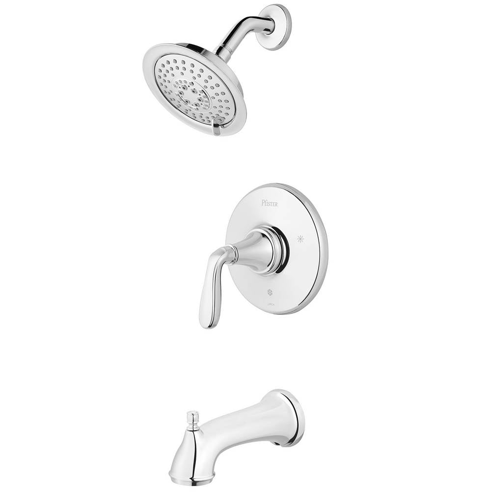 Pfister - Northcott 1-Handle Tub & Shower Trim in Polished Chrome - Polished Chrome
