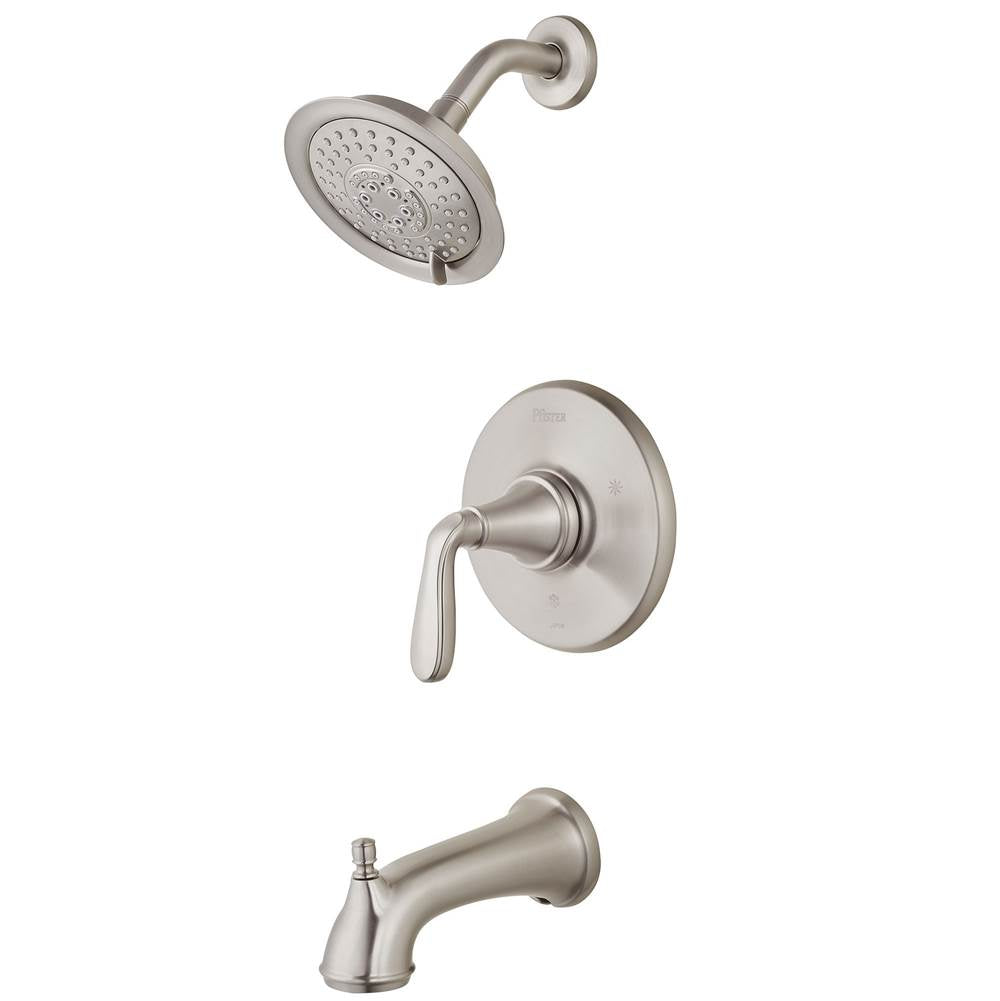 Pfister - Northcott 1-Handle Tub & Shower Trim in Brushed Nickel - Brushed Nickel