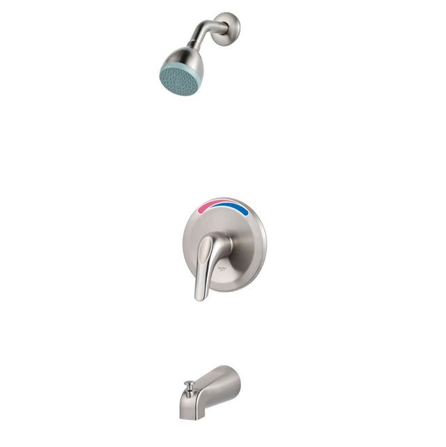 Pfister - Pfirst Series 1-Handle Tub/Shower Trim Kit in Brushed Nickel - Brushed Nickel