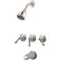 Pfister - Pfister 3-Handle Tub & Shower Trim Kit with Metal Lever Handles in Polished Chrome - Polished Chrome
