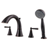 Pfister - Saxton Roman Tub Trim Kit w/Handshower in Tuscan Bronze - Tuscan Bronze
