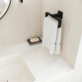 Verve Towel Ring in Matte Black