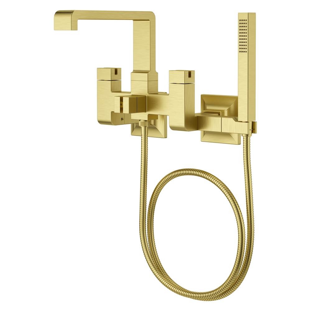 Pfister - Verve Wall-mount Tub Filler without Handles in Brushed Gold - Brushed Gold