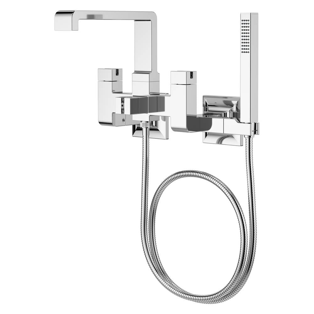 Pfister - Verve Wall-mount Tub Filler without Handles in Polished Chrome - Polished Chrome