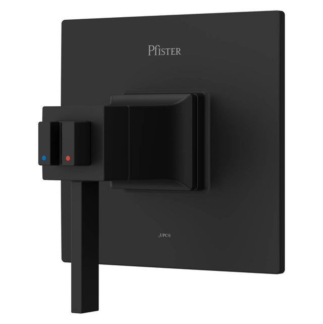 Pfister - Verve Trim Kit for Thermostatic Shower in Matte Black - Matte Black