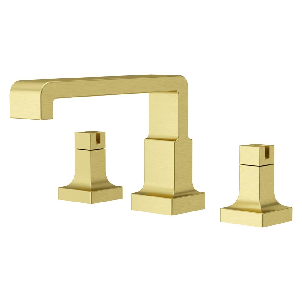 Pfister - Verve 2-Handle Deck Mounted Roman Tub Trim without Handles in Brushed Gold - Brushed Gold